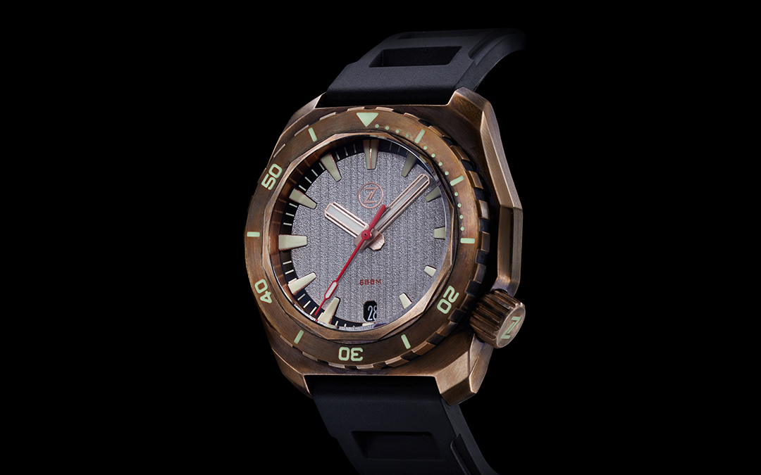 Zelos Hammerhead Submarine Bronze Limited Edition Diver Everyday Carry